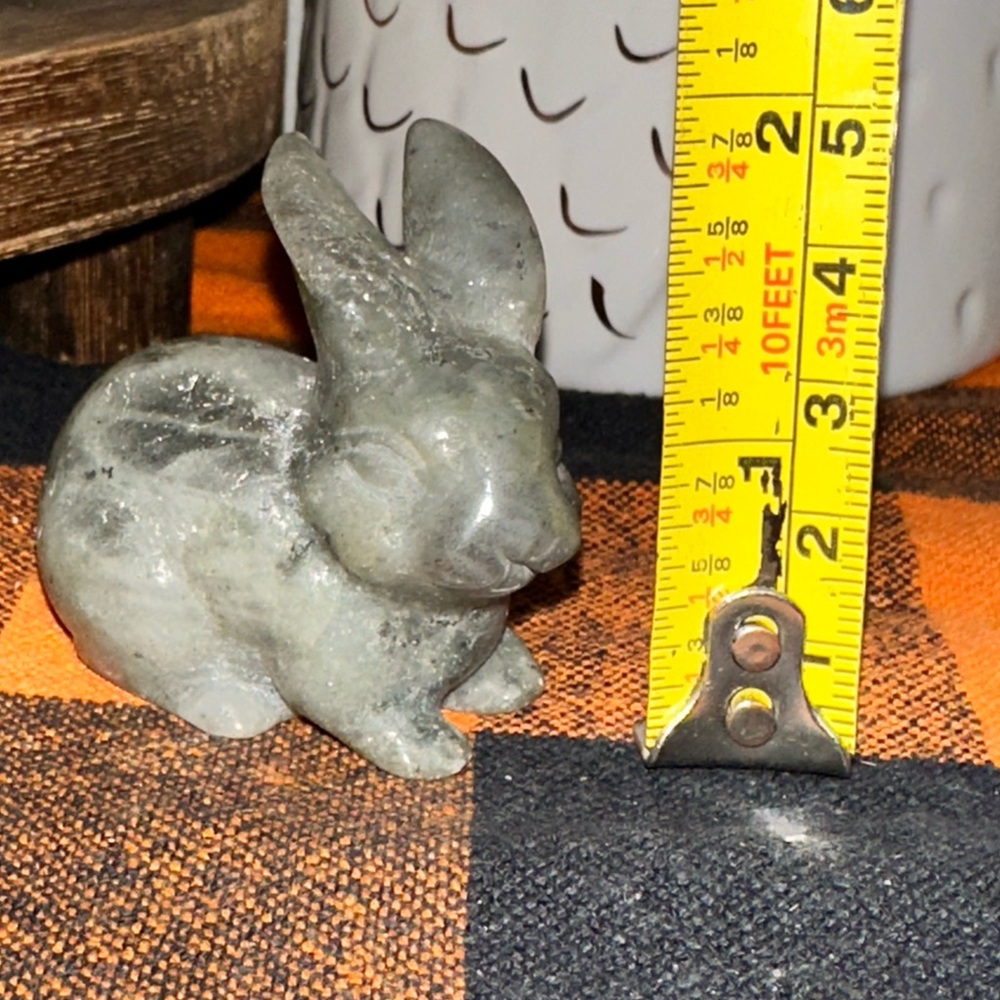 Labradorite Rabbit Figurine - Picture 2 of 3